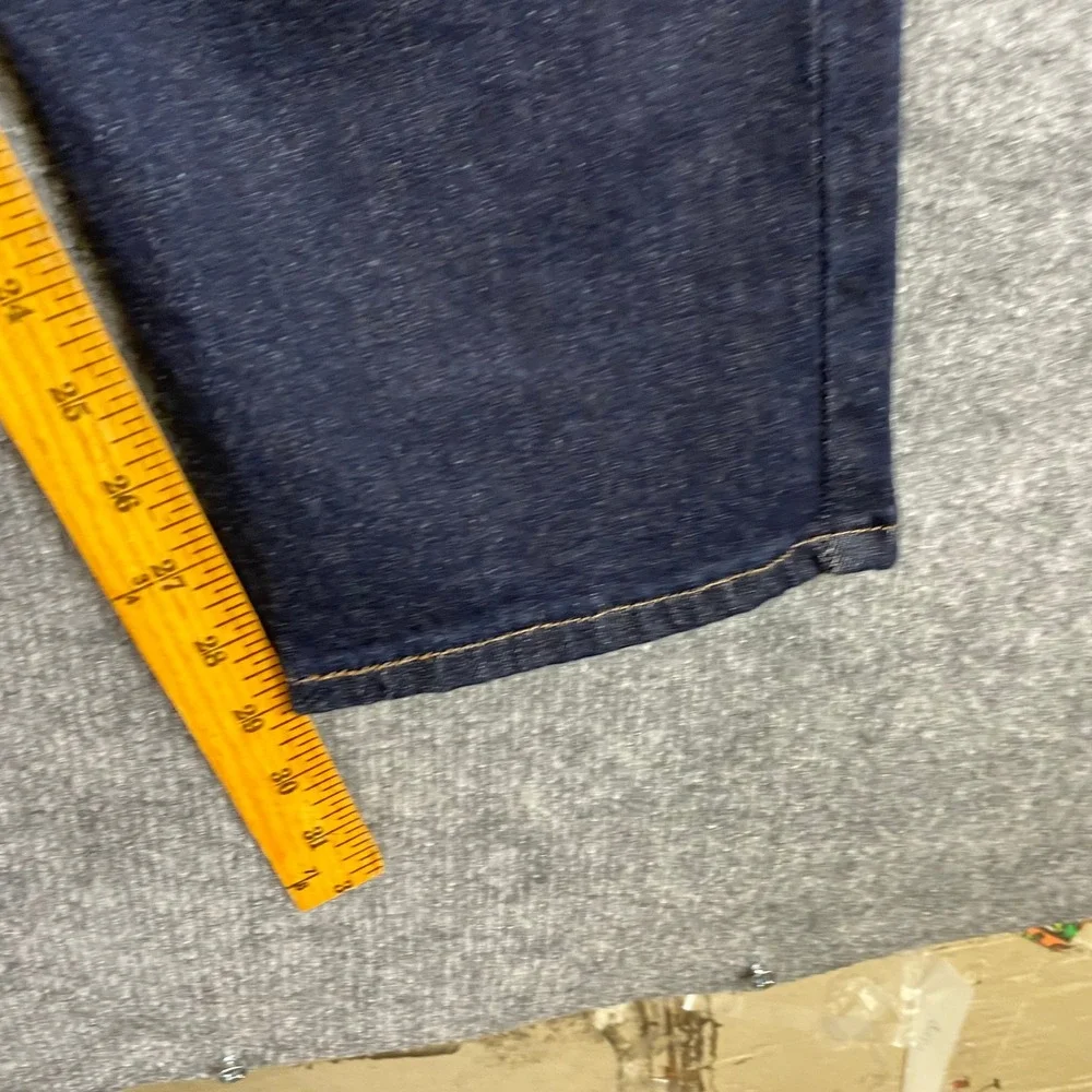 Levis 502 Taper Mens 34x32 Dark Indigo Flex Stretch Denim Jeans 29507-1102